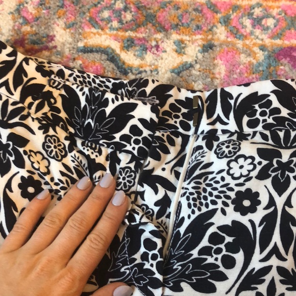 LOFT wide leg patterned pants - Picture 2 of 6